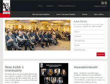 Tablet Screenshot of albaalumni.gr